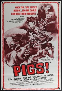 6c0861 PIGS 1sh 1972 wacky killer swine, once they tasted blood - no one could control their hunger!