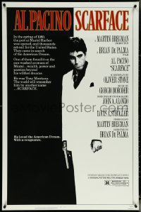 6c0914 SCARFACE 1sh 1983 Al Pacino as Tony Montana, Brian De Palma, Oliver Stone classic!