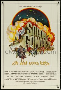 6c0935 SODOM & GOMORRAH THE LAST SEVEN DAYS 24x36 1sh 1975 Artie & Jim Mitchell, wild art by Dean!