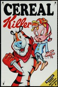 6c0576 CEREAL KILLER 24x36 special poster 2011 Tony the Tiger and Crackle parody by Ron English!