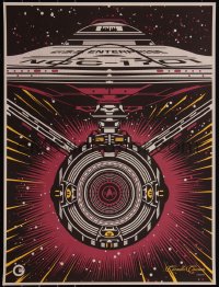 6c0196 STAR TREK BEYOND 18x24 special poster 2016 Starship Enterprise by Everett, Cinemark RealD 3D