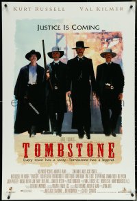 6c0967 TOMBSTONE DS 1sh 1993 Kurt Russell as Wyatt Earp, Val Kilmer as Doc Holliday!