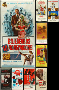 6d0197 LOT OF 10 FOLDED THREE-SHEETS 1950s-1970s great images from a variety of different movies!