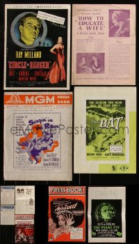 6d0128 LOT OF 10 ENGLISH UNCUT PRESSBOOKS 1940s-1950s advertising for a variety of movies!