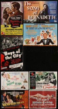 6d0168 LOT OF 8 ENGLISH 2-PAGE SPREAD TRADE ADS 1940s great images from a variety of movies!