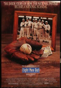 6d0953 LOT OF 7 UNFOLDED SINGLE-SIDED EIGHT MEN OUT ONE-SHEETS 1988 John Wayles, baseball!