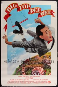 6d0965 LOT OF 7 UNFOLDED SINGLE-SIDED 27X41 BIG TOP PEE-WEE ONE-SHEETS 1988 Paul Reubens!