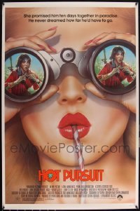 6d0884 LOT OF 14 UNFOLDED SINGLE-SIDED HOT PURSUIT ONE-SHEETS 1987 John Cusack in binoculars!