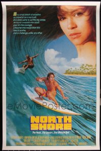 6d0958 LOT OF 7 UNFOLDED SINGLE-SIDED 27X41 NORTH SHORE ONE-SHEETS 1987 surfing in Hawaii!