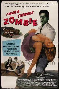 6d0932 LOT OF 9 UNFOLDED SINGLE-SIDED 27X41 I WAS A TEENAGE ZOMBIE ONE-SHEETS 1987 horror comedy!