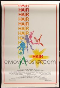 6d0963 LOT OF 7 UNFOLDED SINGLE-SIDED 27X41 HAIR ONE-SHEETS 1979 Milos Forman musical!