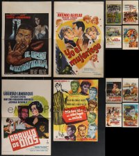 6d0196 LOT OF 12 FOLDED MEXICAN WINDOW CARDS 1960s-1970s a variety of cool movie images!
