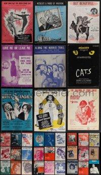 6d0186 LOT OF 45 SHEET MUSIC 1930s-1970s great songs from a variety of different movies & more!