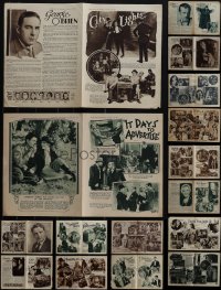 6d0165 LOT OF 8 PICTURE SHOW ART SUPPLEMENT ENGLISH MOVIE MAGAZINES 1920s-1930s