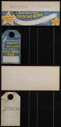 6d0183 LOT OF 2 ROYAL CROWN COLA ADVERTISING ITEMS 1950s have a party that's out of this world!