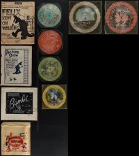 6d0158 LOT OF 10 WALT DISNEY & FELIX THE CAT MISCELLANEOUS ITEMS 1920s-1960s magazines & records!