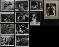 6d0153 LOT OF 11 RE-STRIKE PHOTOS & TV STILLS 1970s including some great sci-fi movie scenes!