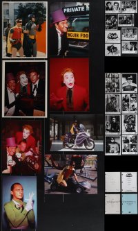 6d0131 LOT OF 52 REPRO PHOTOS & COPY SCRIPTS FROM BATMAN TV SHOW 1980s many great images!