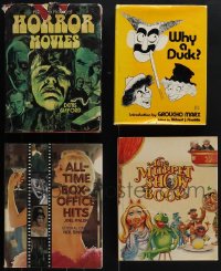 6d0038 LOT OF 4 HARDCOVER BOOKS 1970s-1980s Horror Movies, Marx Bros, Box-Office Hits, Muppets!