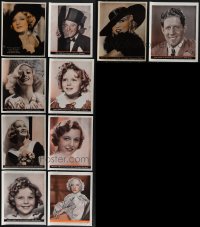 6d0159 LOT OF 10 MODERN SCREEN MAGAZINE 9X11 PROMOTIONAL PHOTOS 1930s Dietrich, Temple & more!