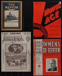 6d0176 LOT OF 4 EXHIBITOR MAGAZINES 1920s-1940s filled with great movie images & information!