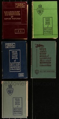 6d0035 LOT OF 5 FILM DAILY YEARBOOK 1960S BOOKS 1960s each is filled with tons of information!