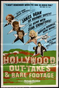6d0253 LOT OF 27 FOLDED HOLLYWOOD OUT-TAKES ONE-SHEETS 1983 Marilyn Monroe, James Dean, Dracula!