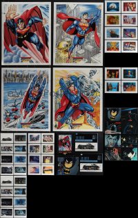 6d0152 LOT OF 11 SUPERHERO & WALT DISNEY LIMITED EDITION 11X14 PRINT PORTFOLIOS 1990s w/60 prints!