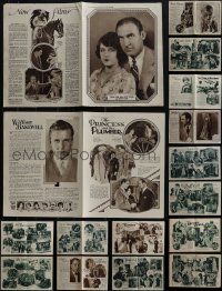 6d0154 LOT OF 11 PICTURE SHOW ENGLISH MOVIE MAGAZINE SUPPLEMENTS 1920s-1930s City Lights & more!