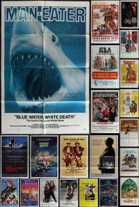 6d0227 LOT OF 45 FOLDED ONE-SHEETS 1960s-1980s great images from a variety of different movies!