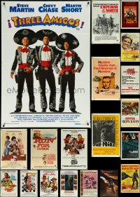 6d0234 LOT OF 41 FOLDED ONE-SHEETS 1960s-1980s great images from a variety of different movies!