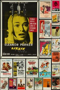 6d0230 LOT OF 44 FOLDED ONE-SHEETS 1950s-1970s great images from a variety of different movies!
