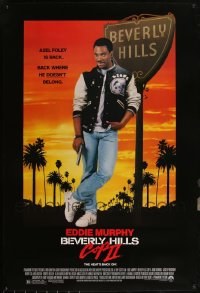 6d0929 LOT OF 9 UNFOLDED SINGLE-SIDED BEVERLY HILLS COP II ONE-SHEETS 1987 Eddie Murphy as Foley!