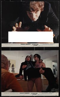 6f1663 CLOCKWORK ORANGE 2 color 8x10 stills 1972 Kubrick, Malcolm McDowell, David Prowse, X-rated!