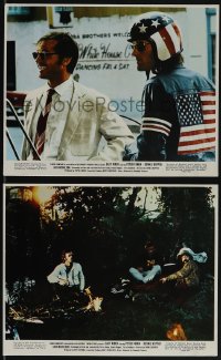6f1666 EASY RIDER 2 color 8x10 stills 1969 Peter Fonda, Dennis Hopper & Jack Nicholson!