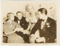 6f1511 HELEN HAYES/GARY COOPER/LIONEL BARRYMORE 6.5x8.5 news photo 1933 at Lionel's dinner party!
