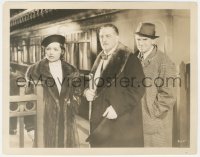 6f1527 MAD LOVE 8x10 still 1935 close up of worried Frances Drake with Ted Healy & Kolker by train!