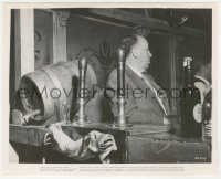 6f1552 STAGE FRIGHT candid 8x10 still 1950 great image of director Alfred Hitchcock sitting at bar!