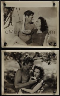 6f1679 TARZAN & HIS MATE 2 8x10 stills 1934 c/us of Johnny Weissmuller & sexy Maureen O'Sullivan!