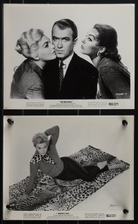 6f1681 VERTIGO 2 8x10 stills R1963 with Stewart and blonde & brunette Kim Novak, Hitchcock!