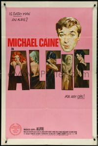 6f0741 ALFIE int'l 1sh 1966 British cad Michael Caine loves women, far sexier art!
