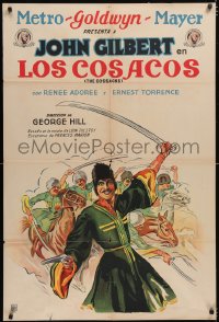 6f0331 COSSACKS Argentinean 1928 different art of Russian John Gilbert with army behind, ultra rare!