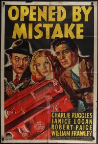 6f0394 OPENED BY MISTAKE Aust 1sh 1940 Charlie Ruggles, Logan & Paige, different & ultra rare!