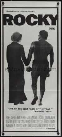 6f0378 ROCKY Aust daybill 1977 Sylvester Stallone with Talia Shire, boxing classic!
