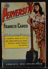 6f1399 PERVERSITY paperback book 1950 life in the lower depths of Paris, sexy French prostitute!