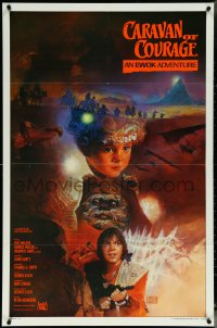 6f0803 CARAVAN OF COURAGE int'l 1sh 1984 An Ewok Adventure, Star Wars, Sano!