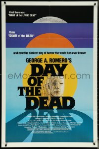 6f0833 DAY OF THE DEAD 1sh 1985 George Romero's Night of the Living Dead zombie horror sequel!
