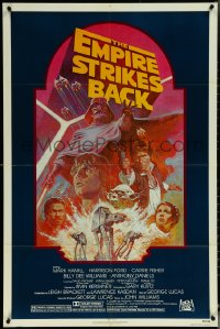 6f0874 EMPIRE STRIKES BACK NSS style 1sh R1982 George Lucas sci-fi classic, cool artwork by Tom Jung!