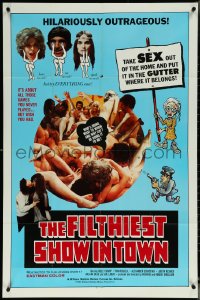6f0897 FILTHIEST SHOW IN TOWN 1sh 1973 take sex out of the home & into the gutter!