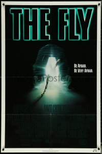 6f0908 FLY 1sh 1986 David Cronenberg, Jeff Goldblum, Geena Davis, cool creepy sci-fi art by Mahon!